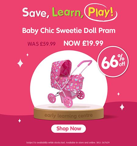 
   Spotlight - Baby Chic Sweetie Doll Pram
   